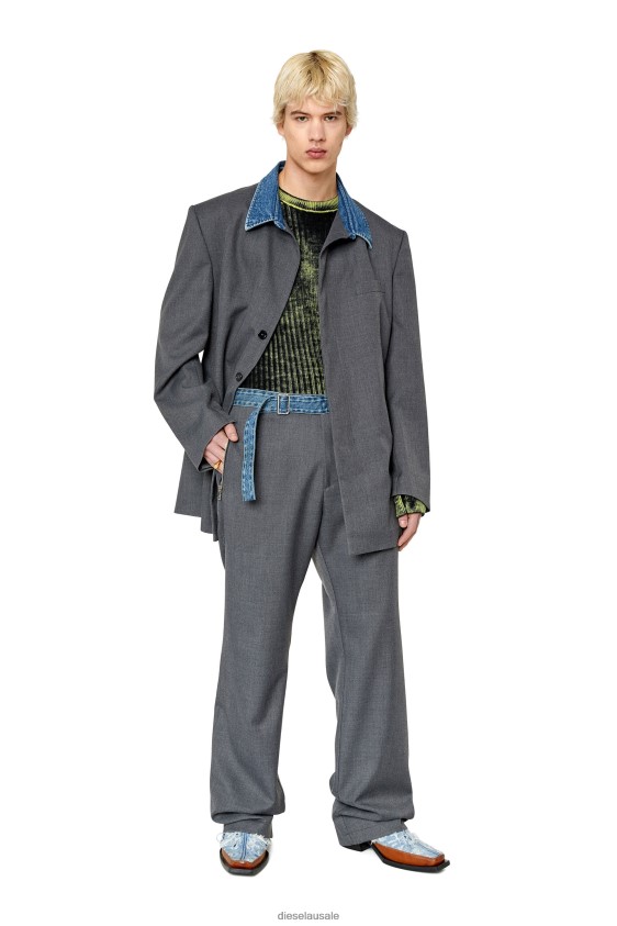 Diesel j-abbas Apparel Grey Men 2XT44N58 Diesel j-abbas Apparel Grey Men 2XT44N58