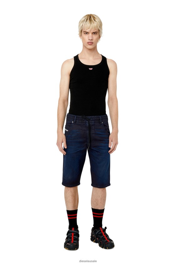 Diesel d-krooshort-z joggjeans Apparel Dark Blue Men 2XT44N393 Diesel d-krooshort-z joggjeans Apparel Dark Blue Men 2XT44N393